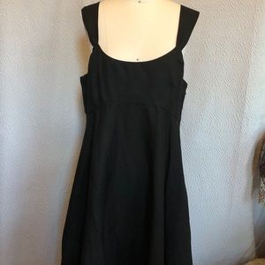 French Connection black linen dress size 12